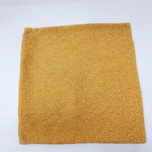 West Elm Gold textured throw pillow Cover 17"x17" Great condition